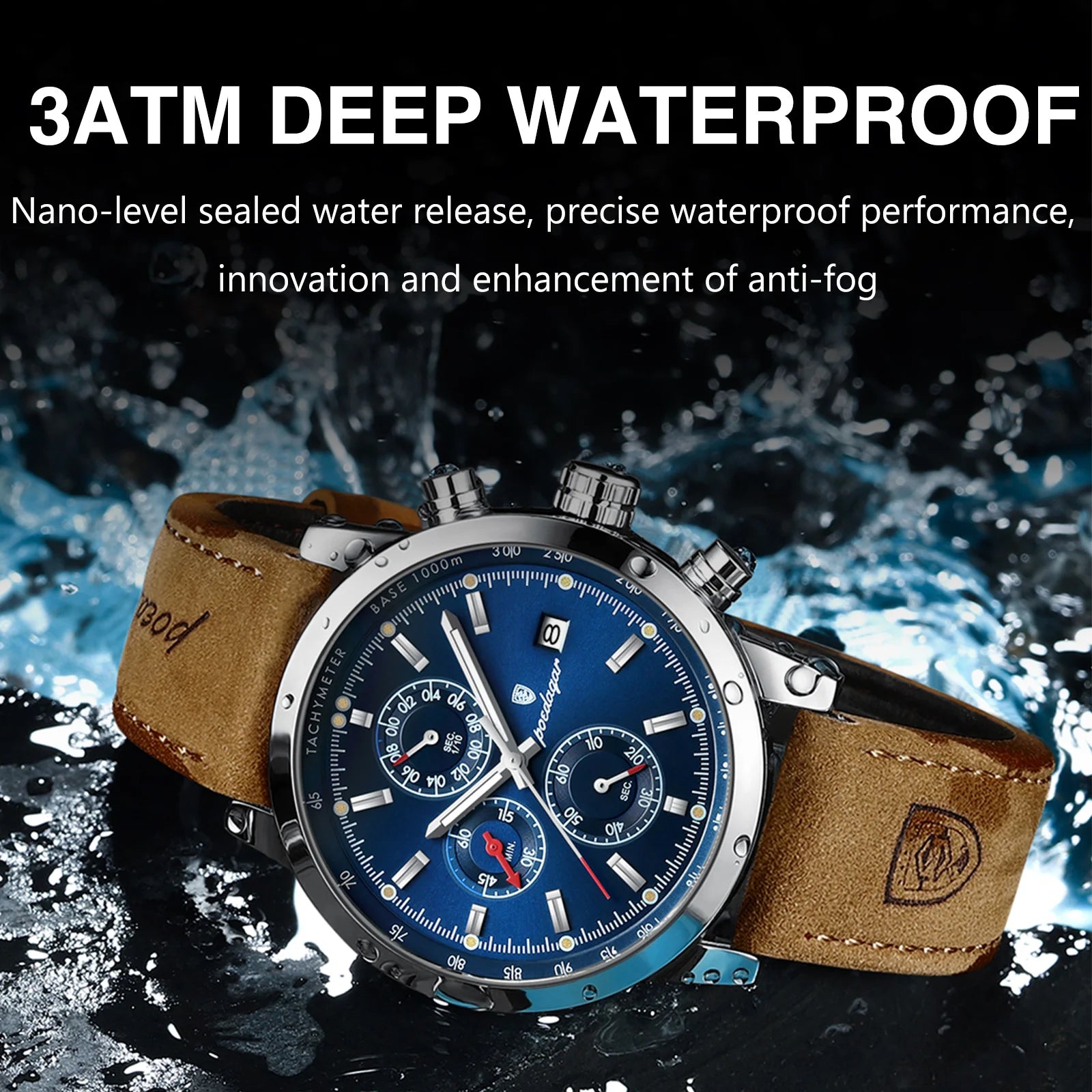 🔥Luxury Men's Watch – Waterproof Chronograph🔥