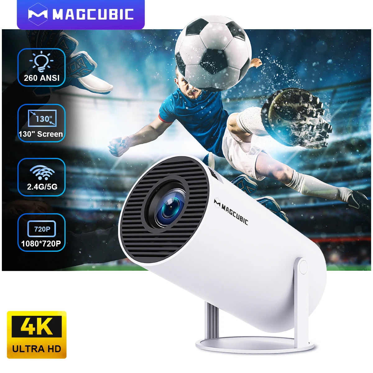 Home Cinema: Android 11 4K Projector"
