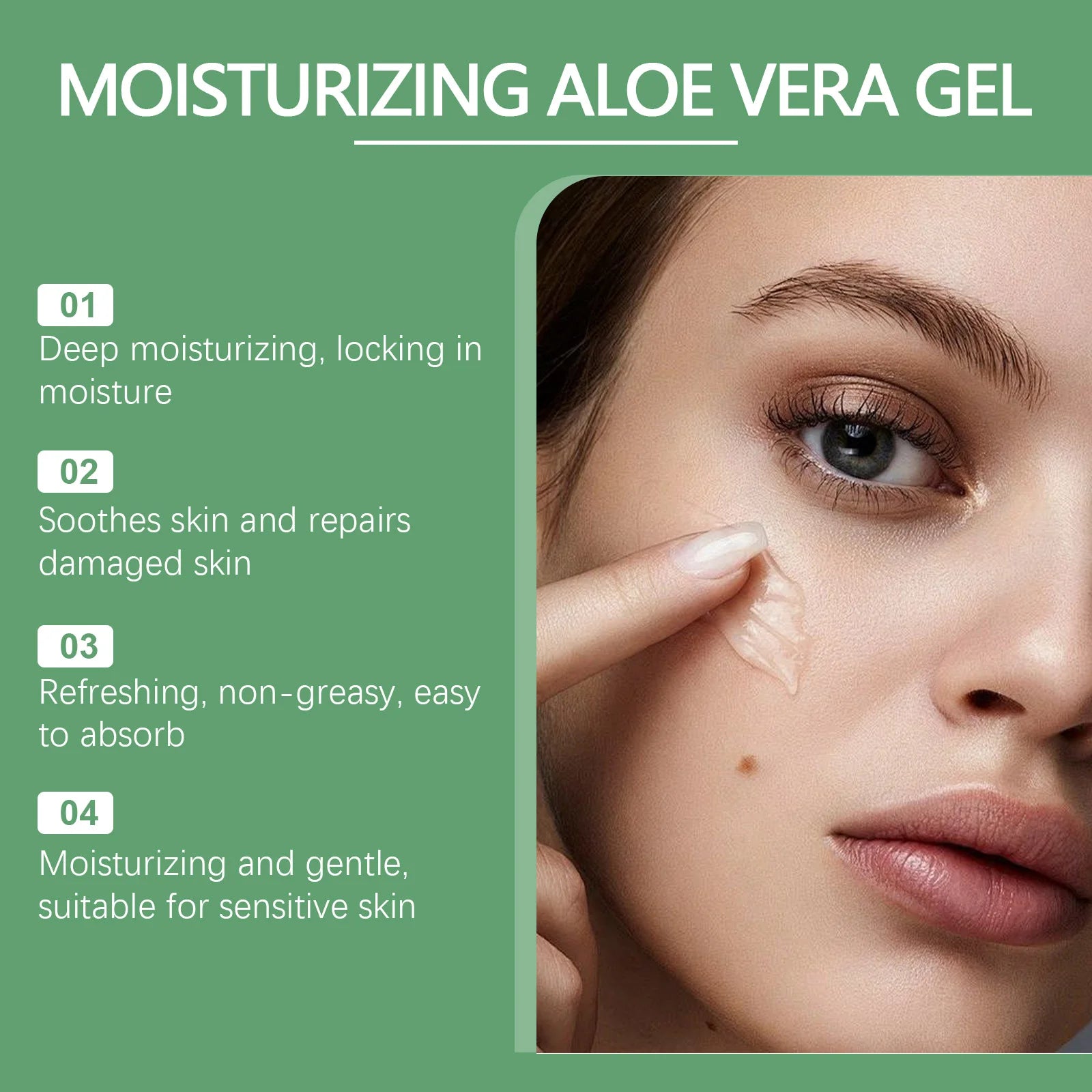 Moisturizing Aloe Vera Gel for Skin Repair