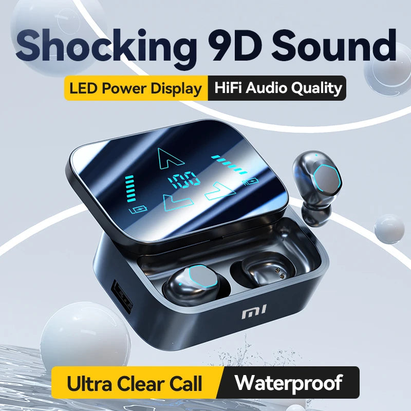 🔥M48 Wireless Bluetooth Headset: The Best Sound with Noise Cancelling and Modern LED🔥