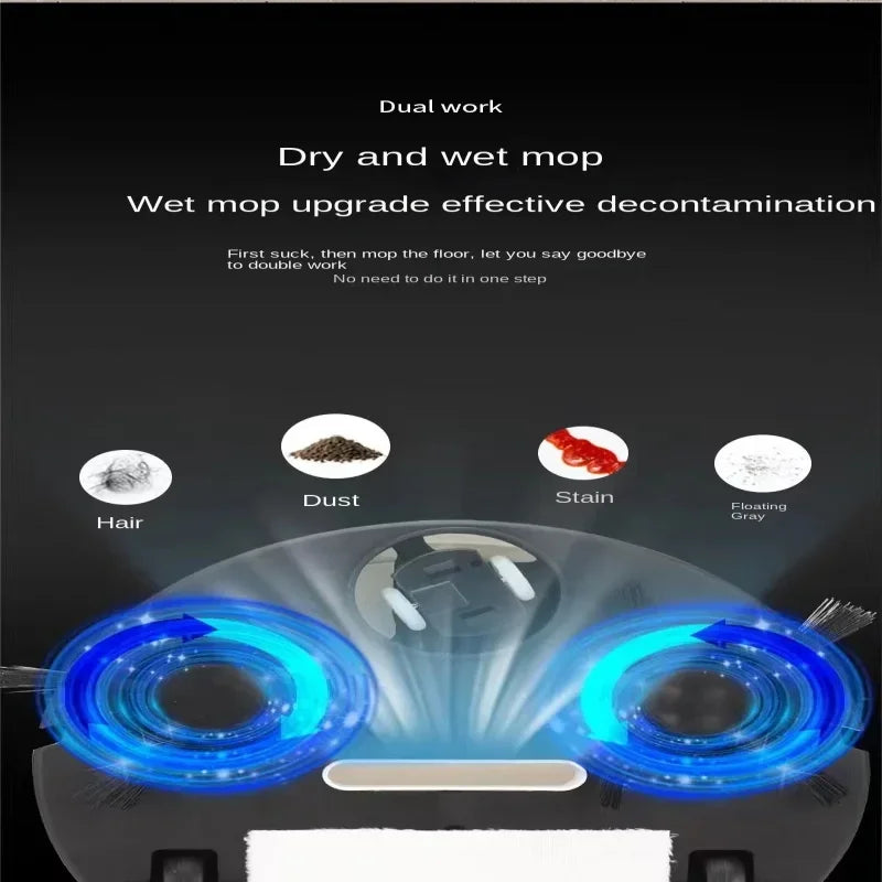 🔥"Smart Wireless Robot Vacuum for Quiet Cleaning & Mopping Floors"🔥