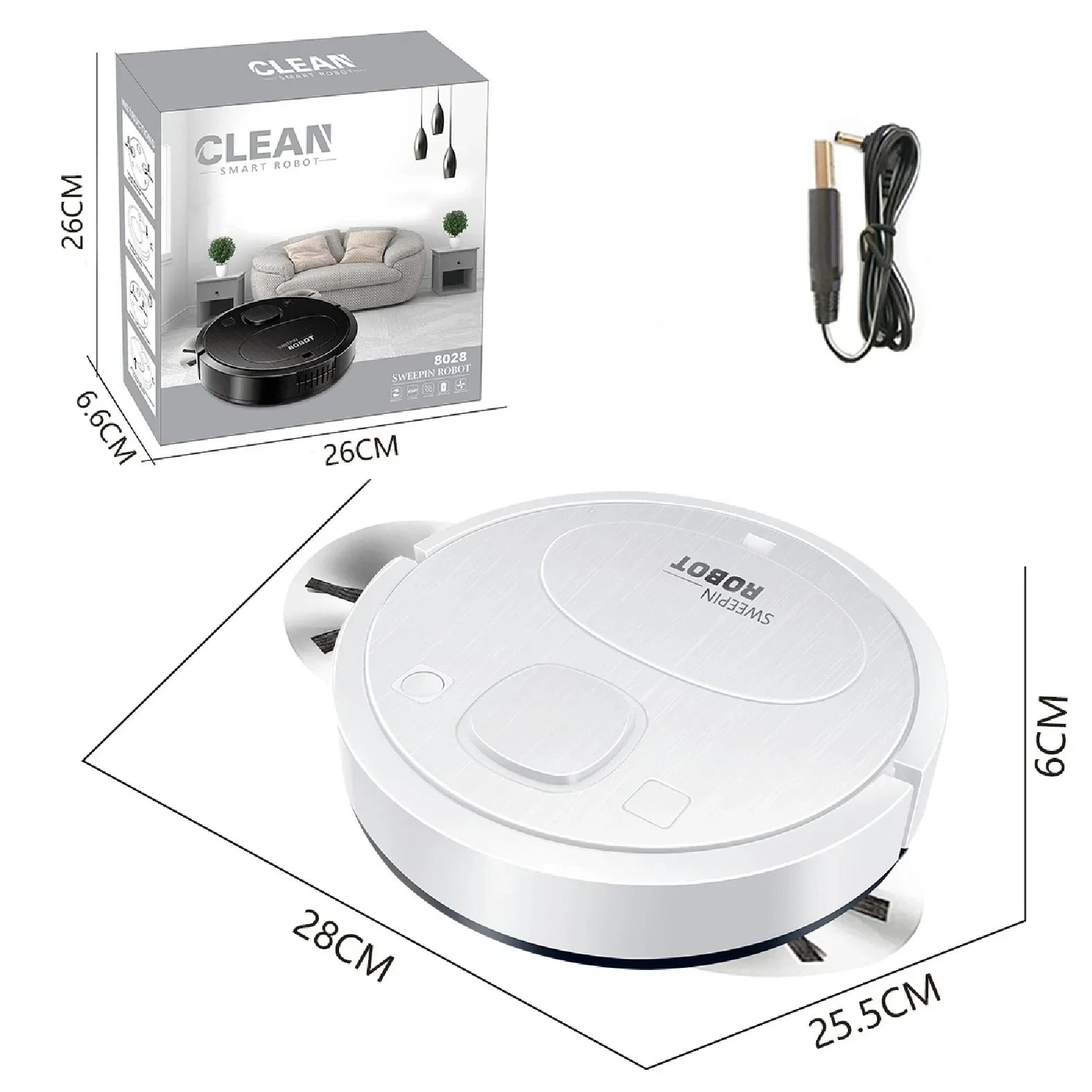 🔥"Smart Wireless Robot Vacuum for Quiet Cleaning & Mopping Floors"🔥